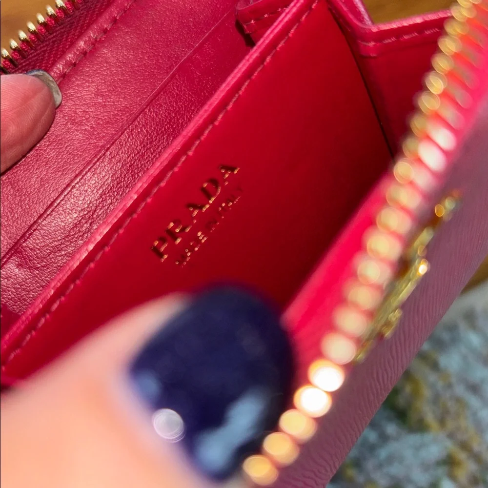 Prada Leather Card Wallet